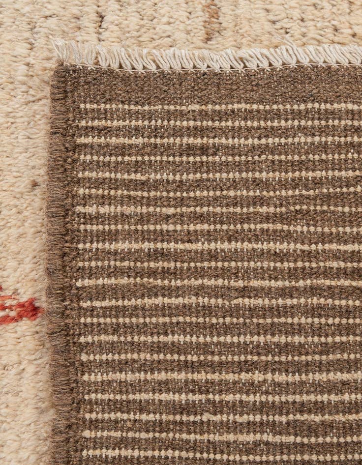 Detail image of  6' 9 x 9' 6  Hand Knotted Moroccan Wool Rug