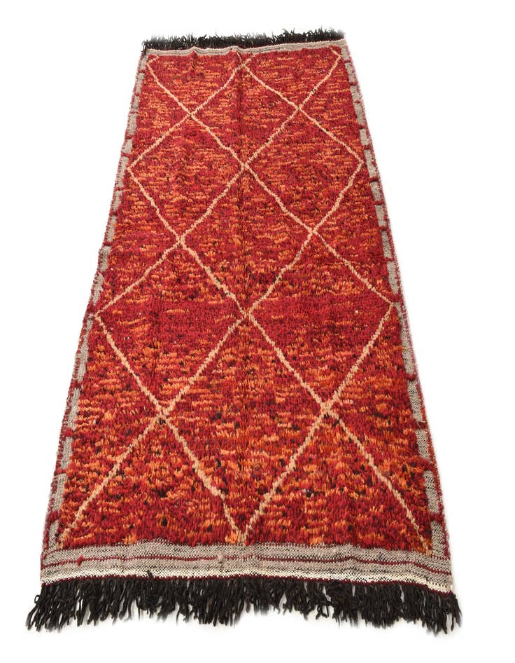 Detail image of  4' 3 x 6' 8  Hand Knotted Moroccan Wool Rug