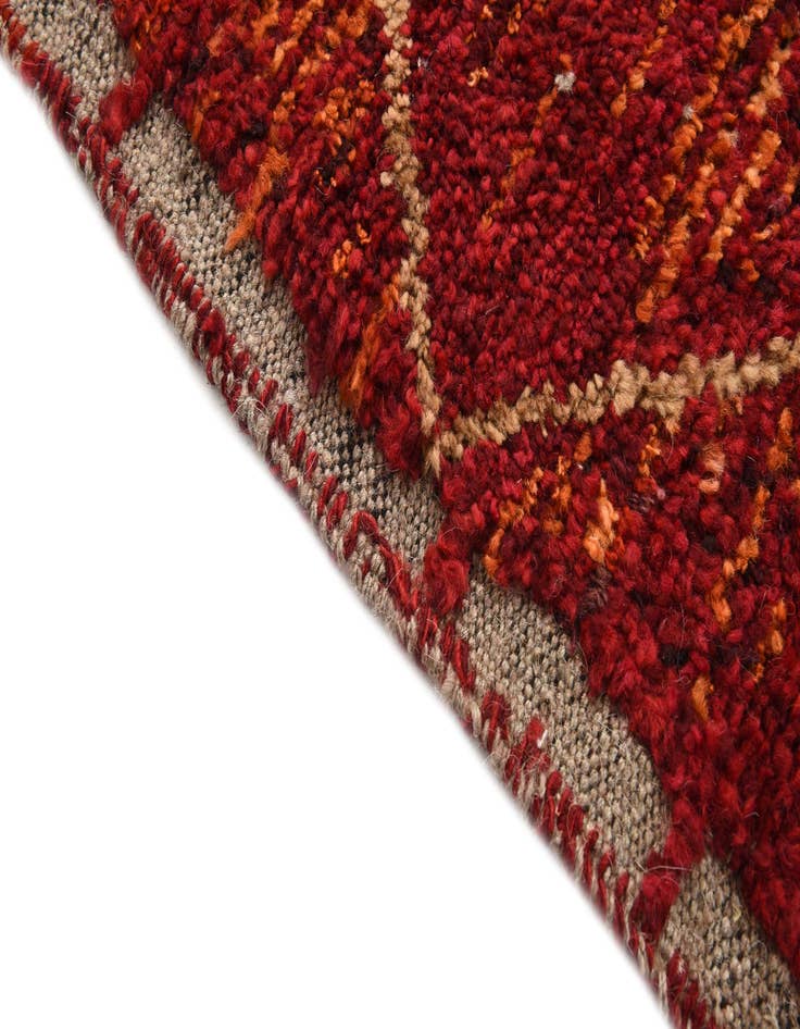 Detail image of  4' 3 x 6' 8  Hand Knotted Moroccan Wool Rug