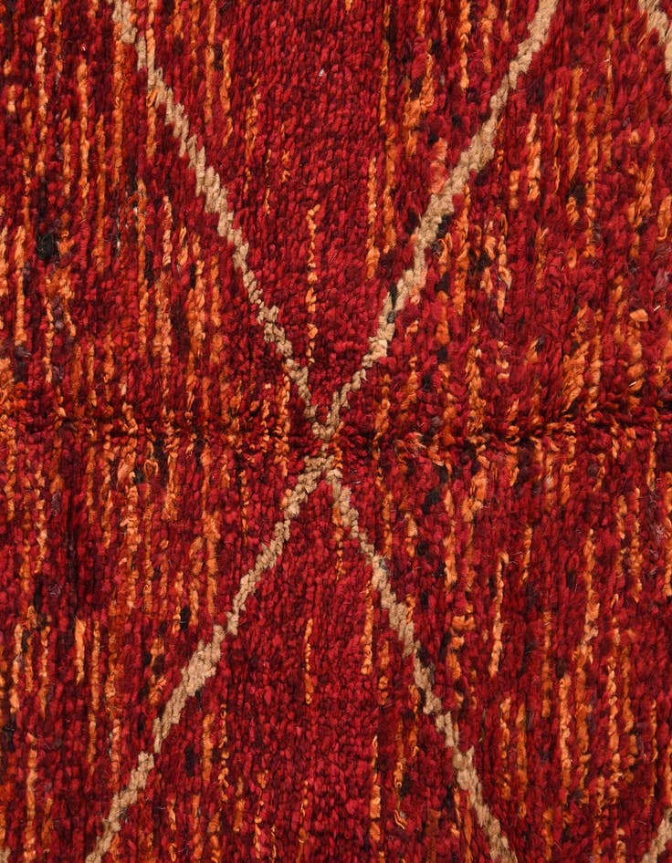 Detail image of  4' 3 x 6' 8  Hand Knotted Moroccan Wool Rug