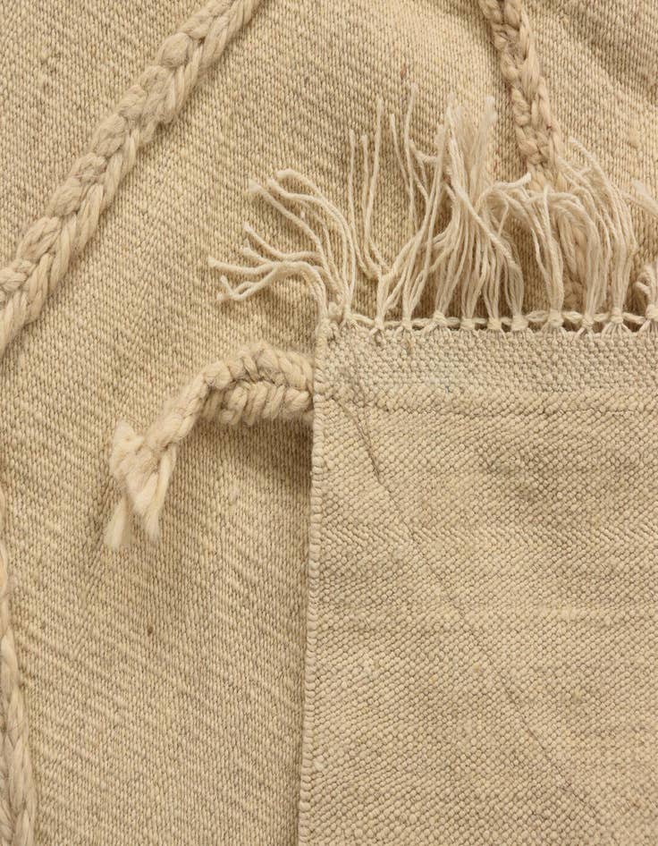 Detail image of  3' 6 x 5' 2  Hand Knotted Moroccan Wool Rug