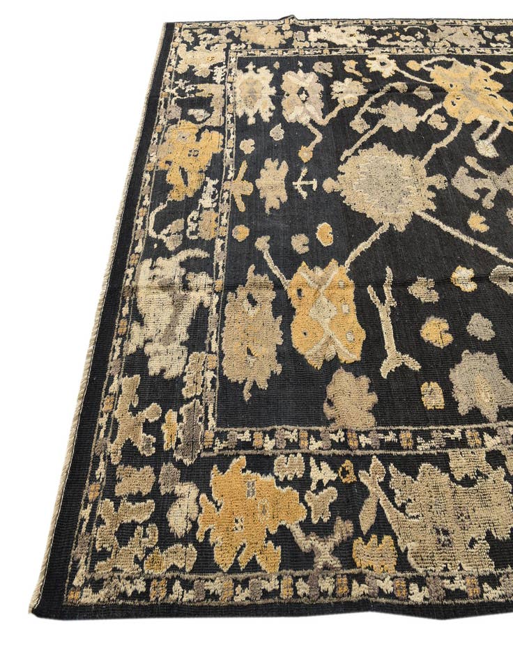 Detail image of  9' 3 x 12' 4  Hand Knotted Oushak Wool Rug