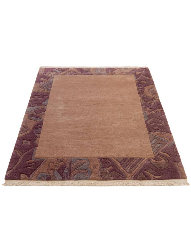 Detail image of  4' 1 x 5' 10  Hand Knotted Tibet Wool Rug