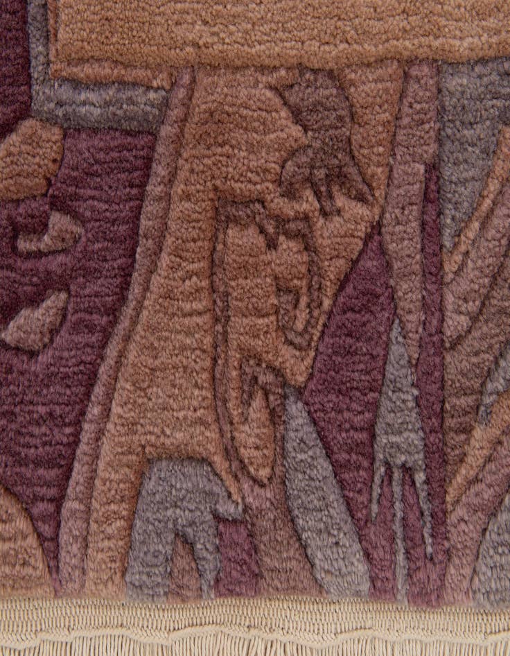 Detail image of  4' 1 x 5' 10  Hand Knotted Tibet Wool Rug