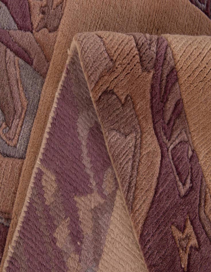 Detail image of  4' 1 x 5' 10  Hand Knotted Tibet Wool Rug