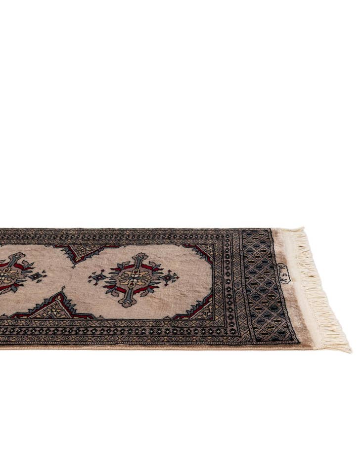 Detail image of  2' x 3' 11  Hand Knotted Bokhara Wool Runner Rug