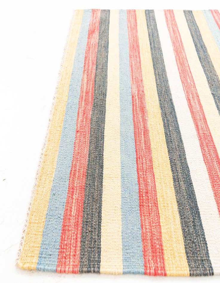 Detail image of  3' 3 x 6' 7  Hand Woven Kilim Maymana Wool Runner Rug