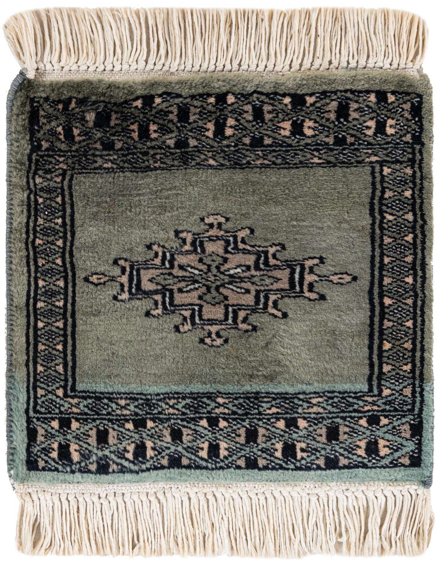 Primary image  1' x 1'  Hand Knotted Bokhara Wool Square Rug
