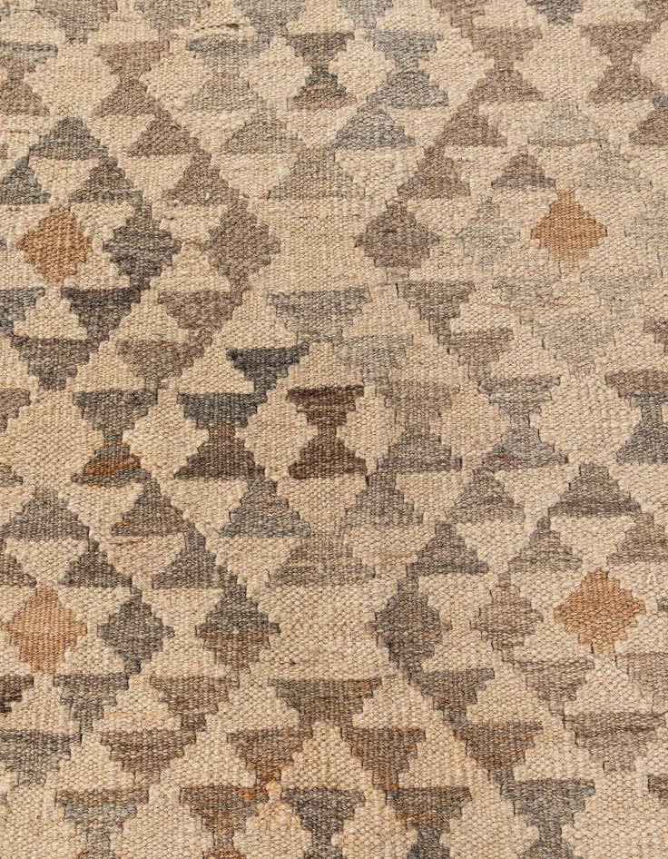 Detail image of  9' 10 x 10' 3  Hand Woven Kilim Maymana Wool Square Rug
