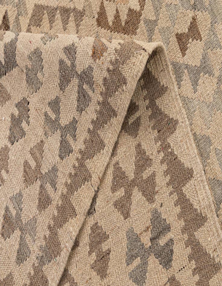 Detail image of  9' 10 x 10' 3  Hand Woven Kilim Maymana Wool Square Rug