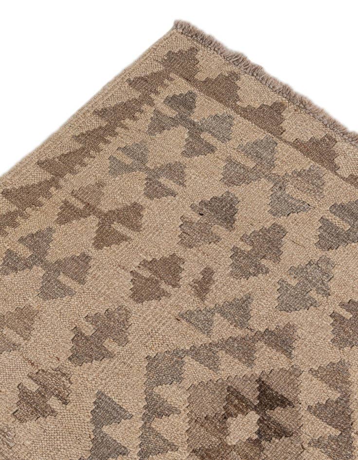 Detail image of  9' 10 x 10' 3  Hand Woven Kilim Maymana Wool Square Rug