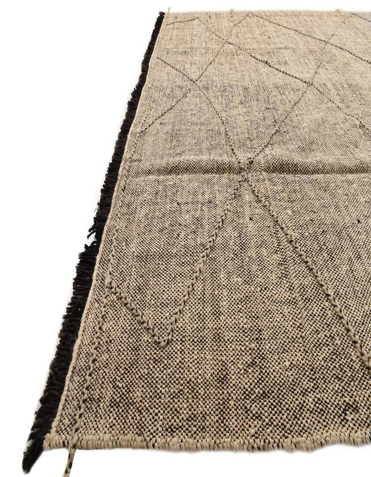 Detail image of  8' 8 x 9' 3  Hand Knotted Moroccan Wool Square Rug