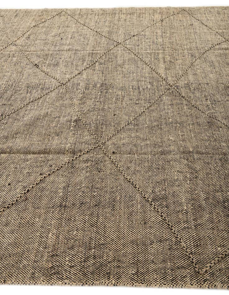 Detail image of  8' 8 x 9' 3  Hand Knotted Moroccan Wool Square Rug