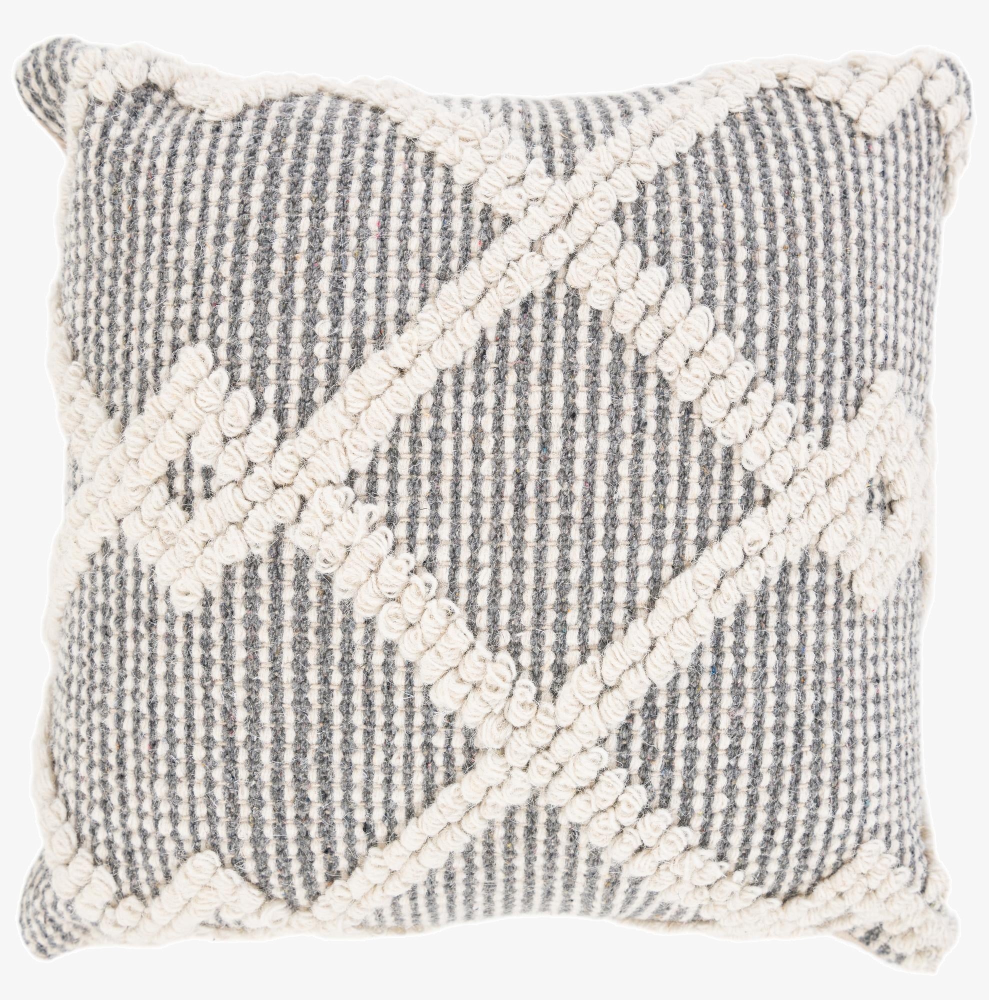  1' 6 x 1' 6  Hand Knotted Pillow Wool Square Rug