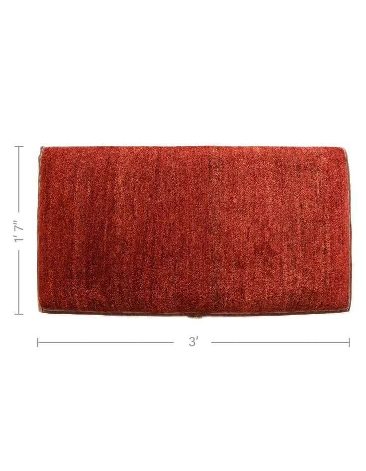 Detail image of  1' 7 x 3'  Hand Knotted Furniture Trunk