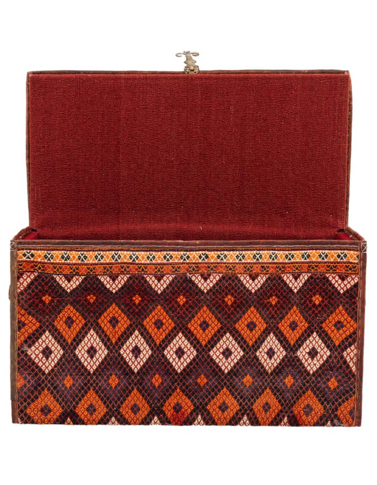 Detail image of  1' 7 x 3'  Hand Knotted Furniture Trunk