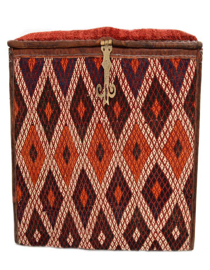 Detail image of  1' 3 x 2' 5  Hand Knotted Furniture Trunk