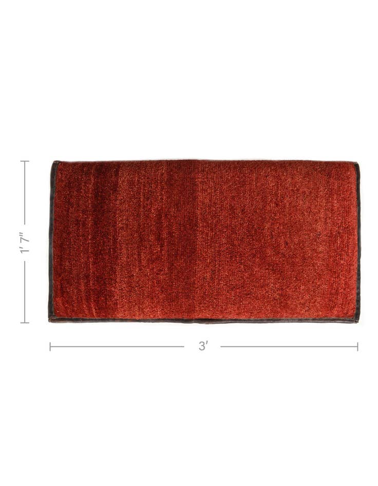 Detail image of  1' 7 x 3'  Hand Knotted Furniture Trunk