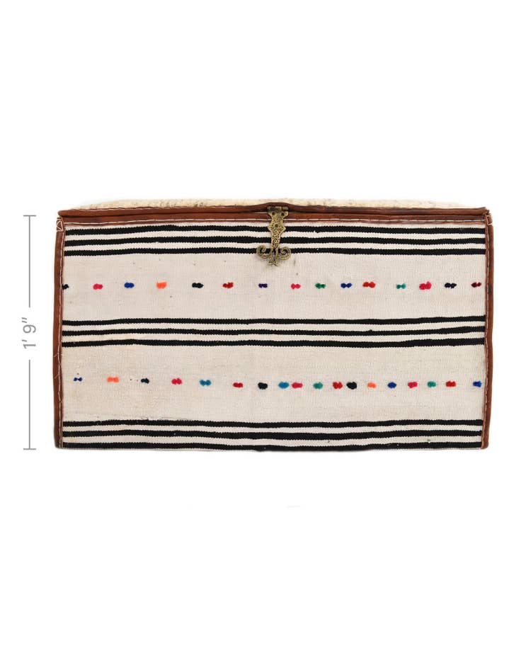 Detail image of  1' 7 x 3' 1  Hand Knotted Furniture Trunk