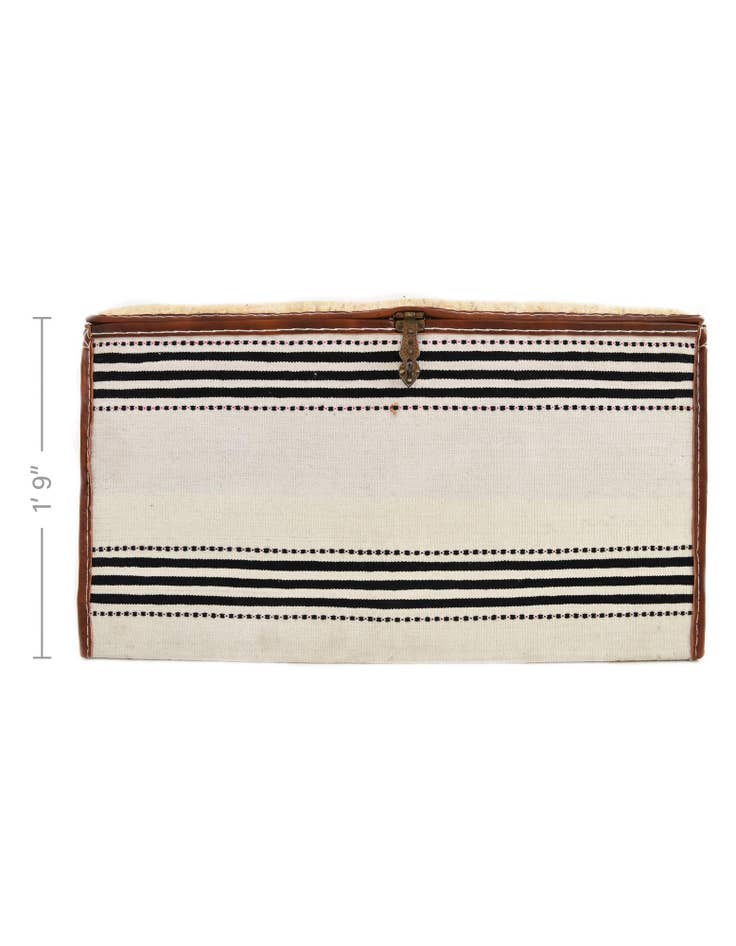 Detail image of  1' 6 x 3' 1  Hand Knotted Furniture Trunk