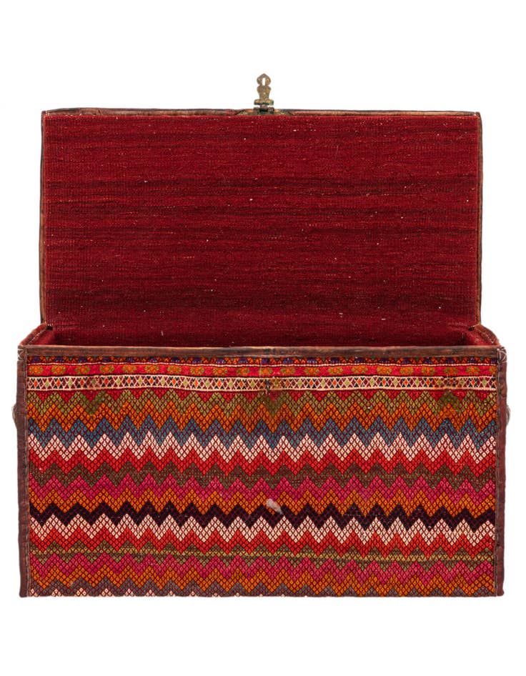 Detail image of  1' 7 x 3' 1  Hand Knotted Furniture Trunk