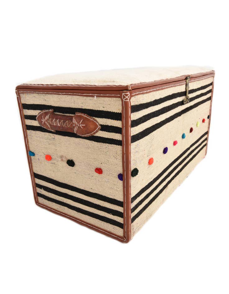 Detail image of  1' 7 x 3' 1  Hand Knotted Furniture Trunk