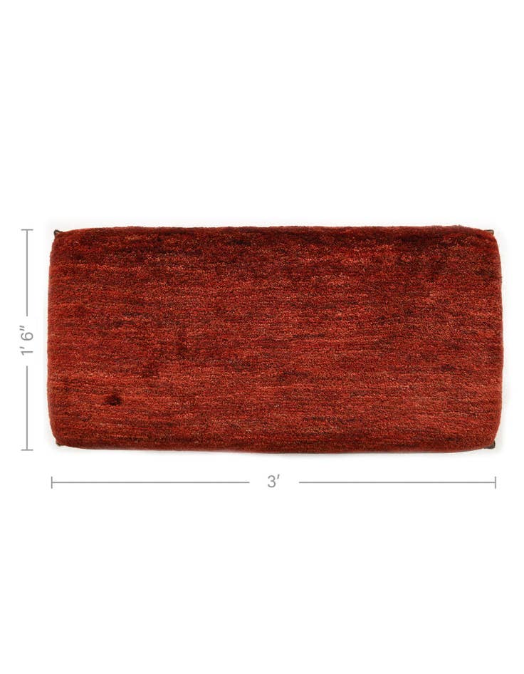 Detail image of  1' 6 x 3'  Hand Knotted Furniture Trunk