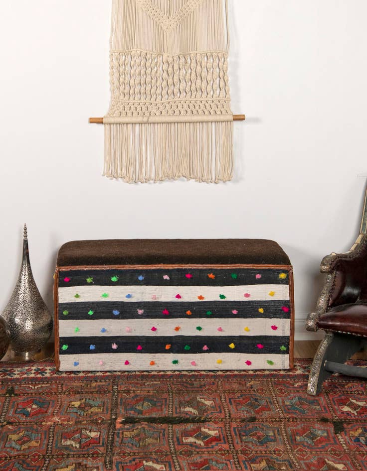 Detail image of  1' 7 x 3' 5  Hand Knotted Furniture Trunk