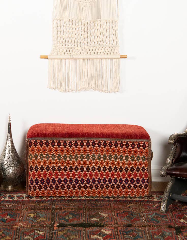 Detail image of  1' 5 x 3' 2  Hand Knotted Furniture Trunk