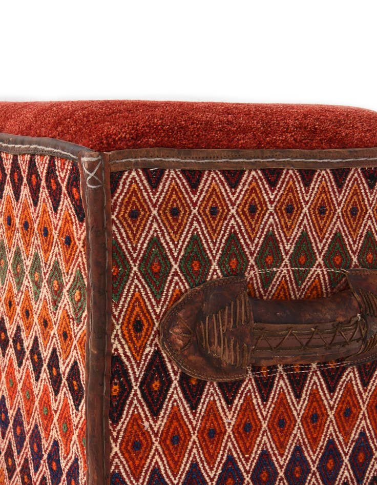 Detail image of  1' 5 x 3' 2  Hand Knotted Furniture Trunk