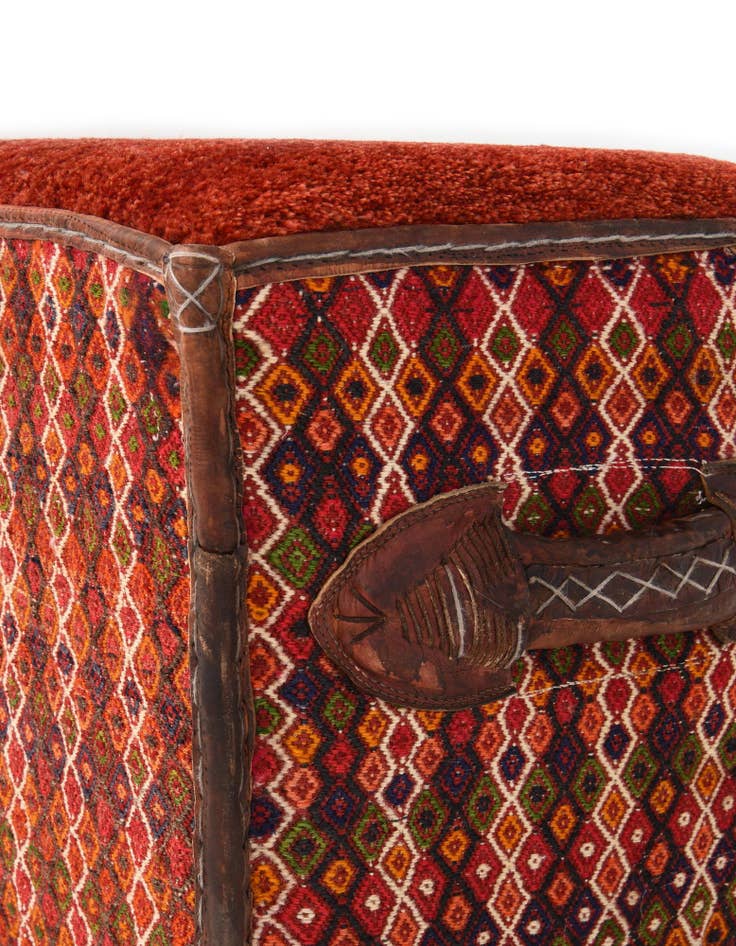 Detail image of  1' 4 x 2' 10  Hand Knotted Furniture Trunk