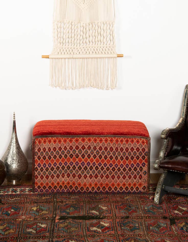 Detail image of  1' 7 x 3' 2  Hand Knotted Furniture Trunk