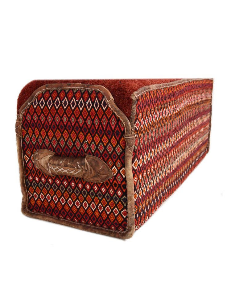 Detail image of  1' 5 x 3' 6  Hand Knotted Furniture Trunk