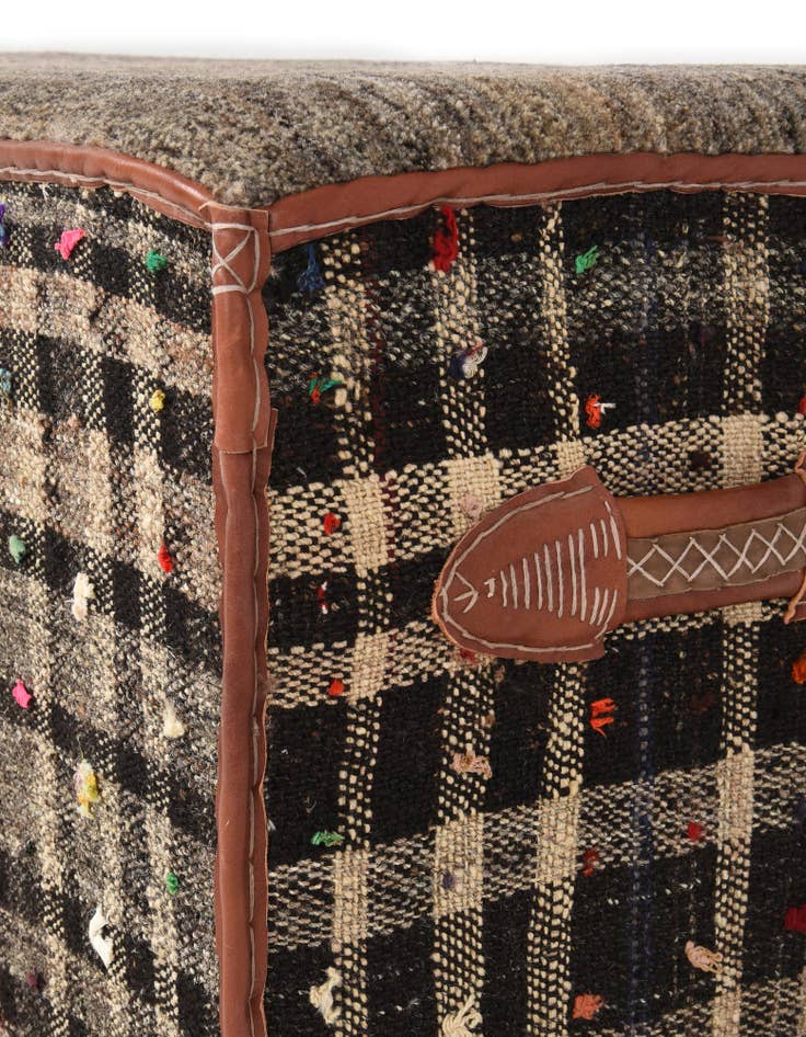 Detail image of  1' 7 x 3' 4  Hand Knotted Furniture Trunk