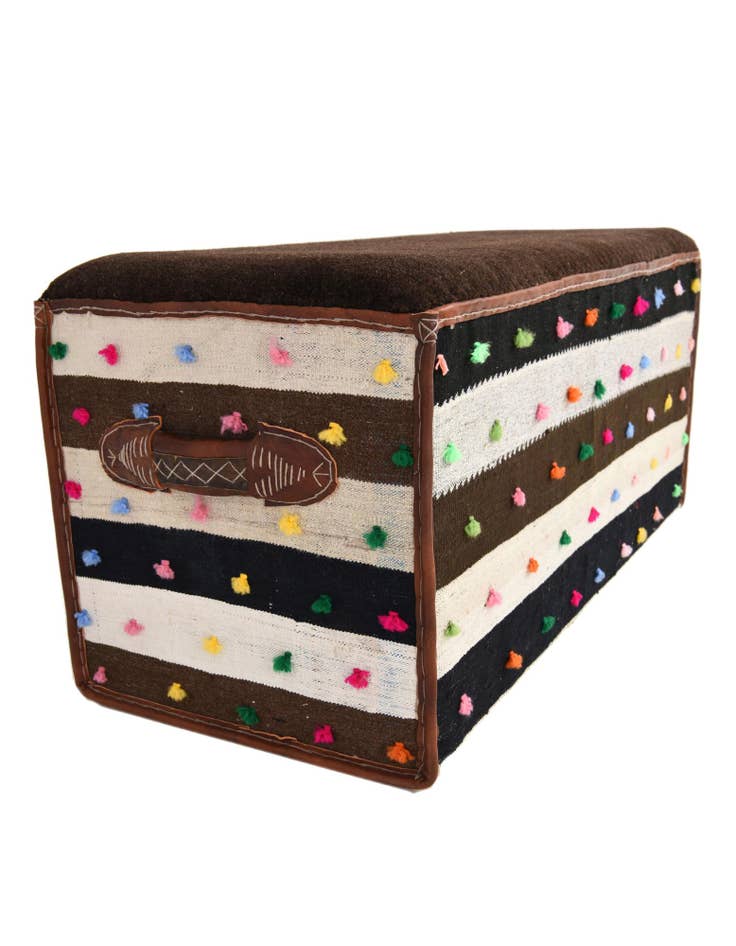 Detail image of  1' 7 x 3' 5  Hand Knotted Furniture Trunk