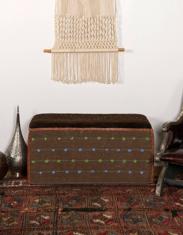 Detail image of  1' 6 x 3' 5  Hand Knotted Furniture Trunk