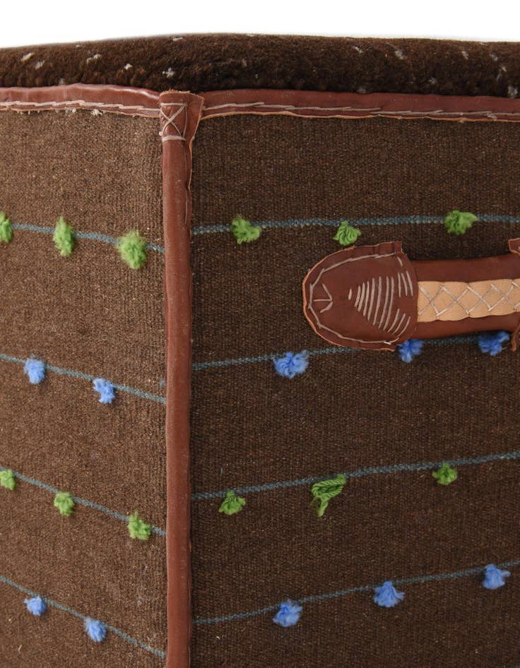 Detail image of  1' 6 x 3' 5  Hand Knotted Furniture Trunk