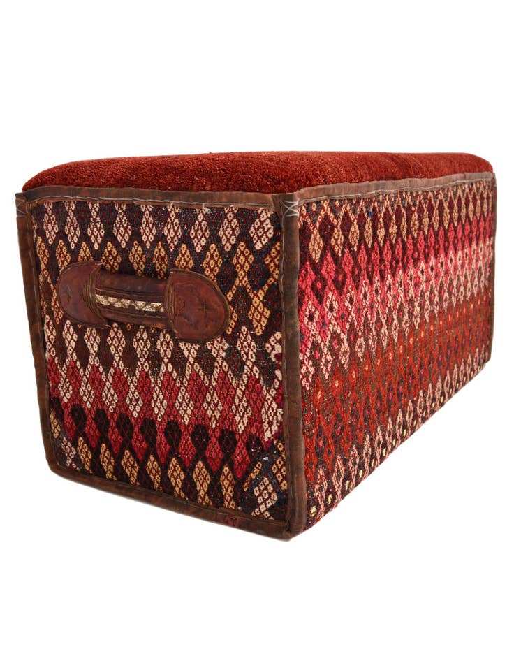 Detail image of  1' 6 x 2' 10  Hand Knotted Furniture Trunk