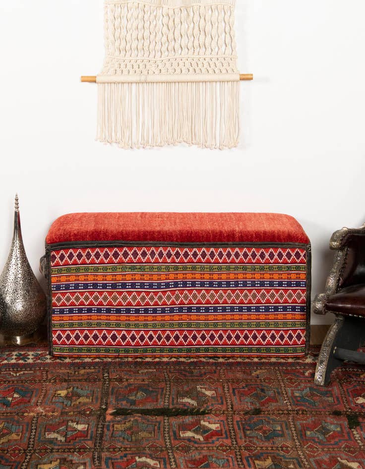 Detail image of  1' 7 x 3' 4  Hand Knotted Furniture Trunk