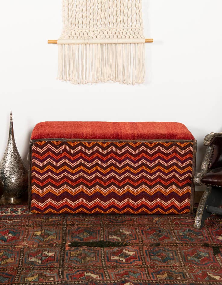 Detail image of  1' 7 x 3' 5  Hand Knotted Furniture Trunk