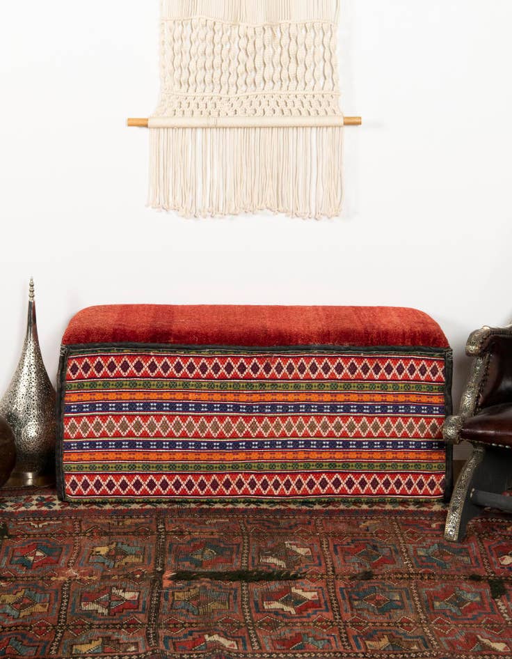 Detail image of  1' 7 x 3' 8  Hand Knotted Furniture Trunk