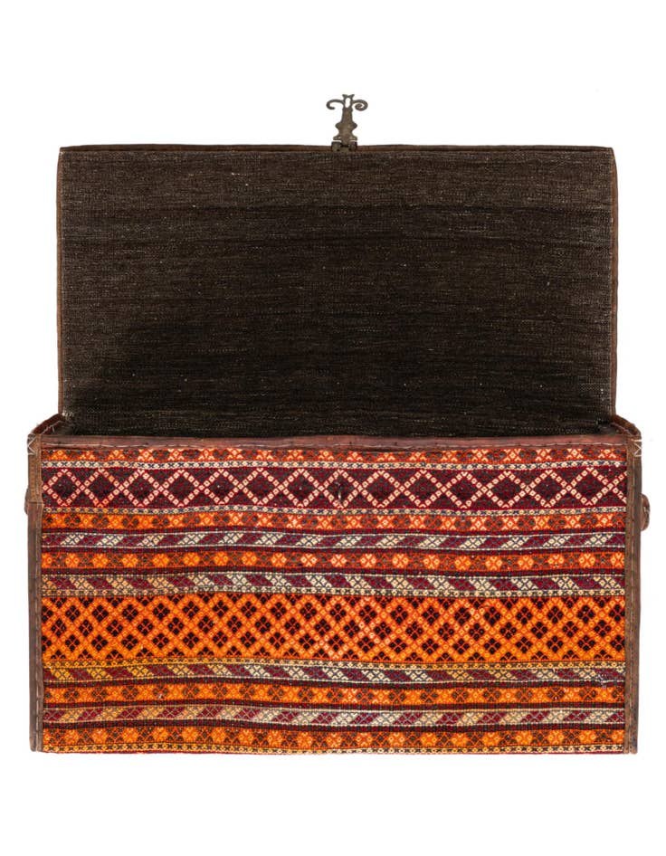 Detail image of  1' 7 x 3'  Hand Knotted Furniture Trunk