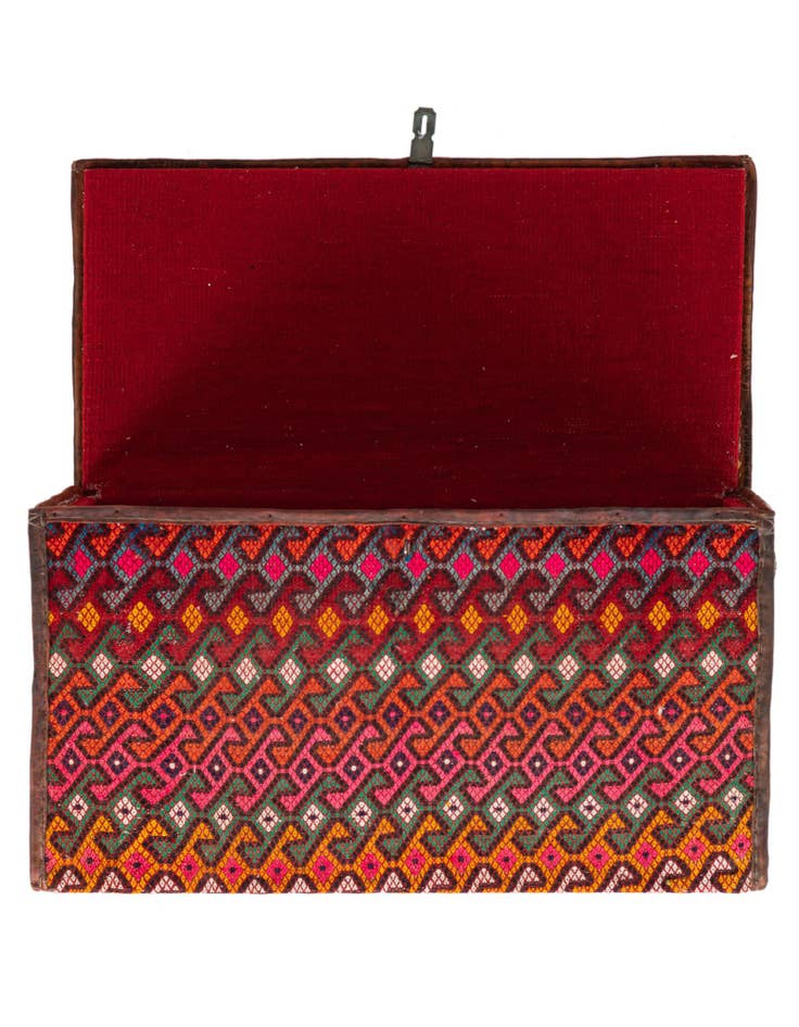 Detail image of  1' 7 x 3' 1  Hand Knotted Furniture Trunk