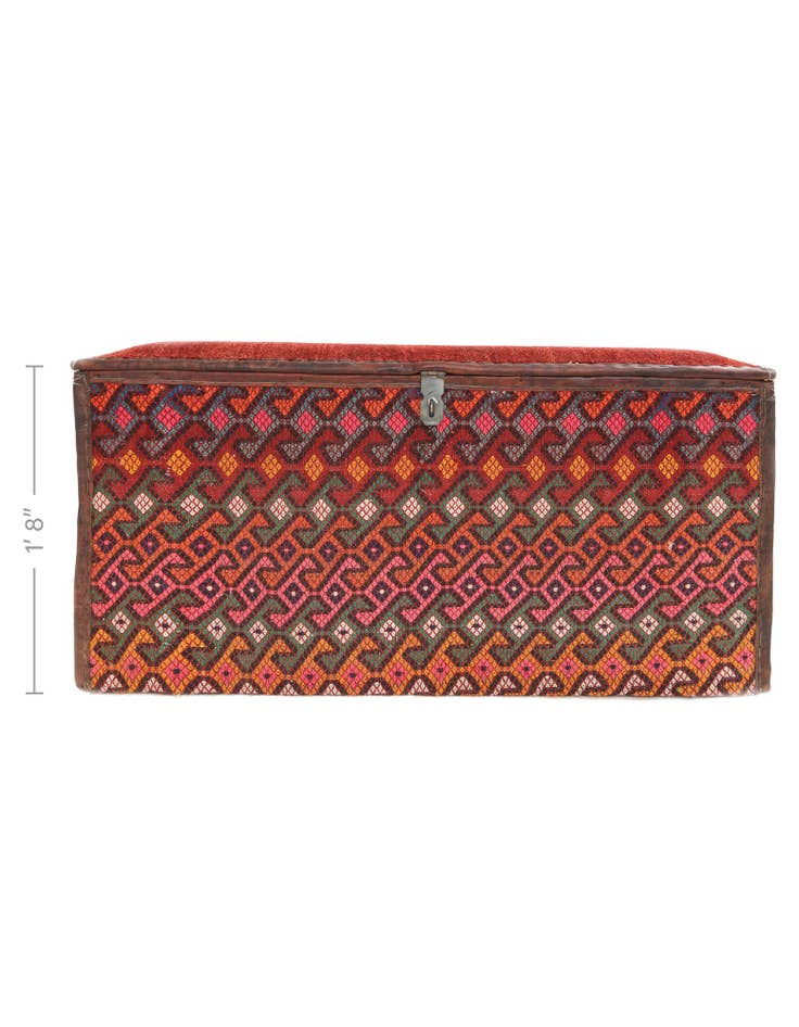 Detail image of  1' 7 x 3' 1  Hand Knotted Furniture Trunk