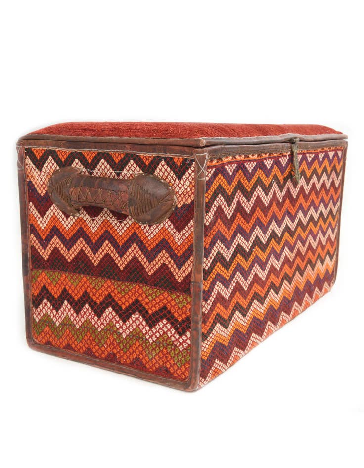 Detail image of  1' 8 x 3'  Hand Knotted Furniture Trunk