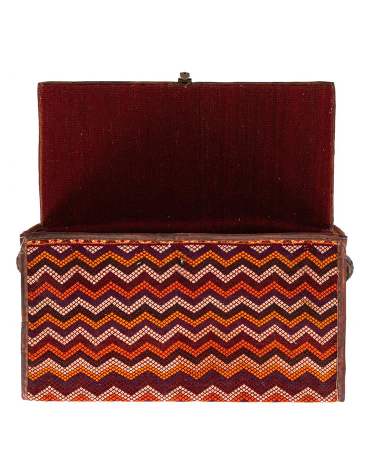 Detail image of  1' 8 x 3'  Hand Knotted Furniture Trunk