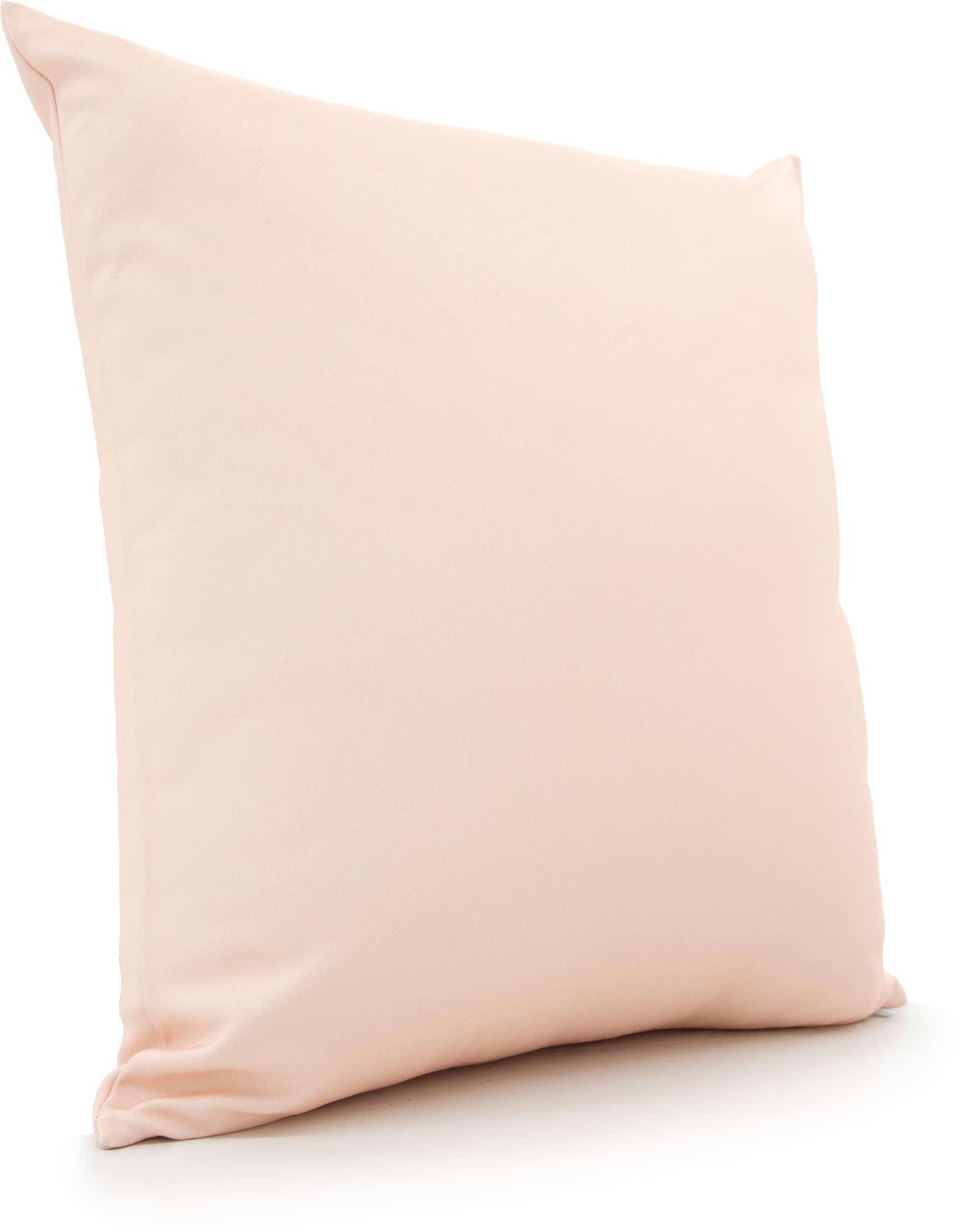 A soft, rectangular solid light brown pillow made from 100% polyester, perfect for indoor use.