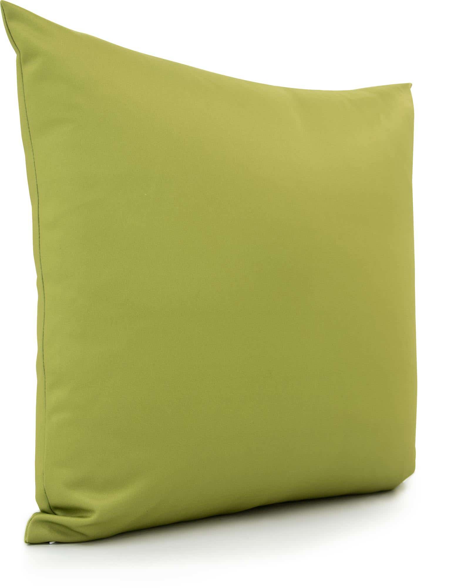 A rectangular green solid pillow from Rugs.com's Solid collection, suitable for indoor use.