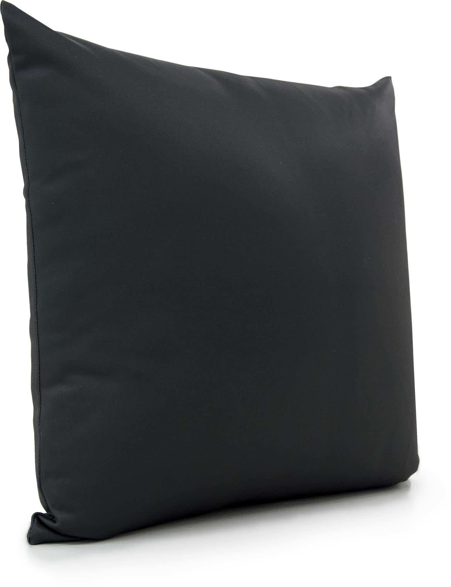 A rectangular gray solid pillow from the Rugs.com Solid collection, perfect for indoor patio use.