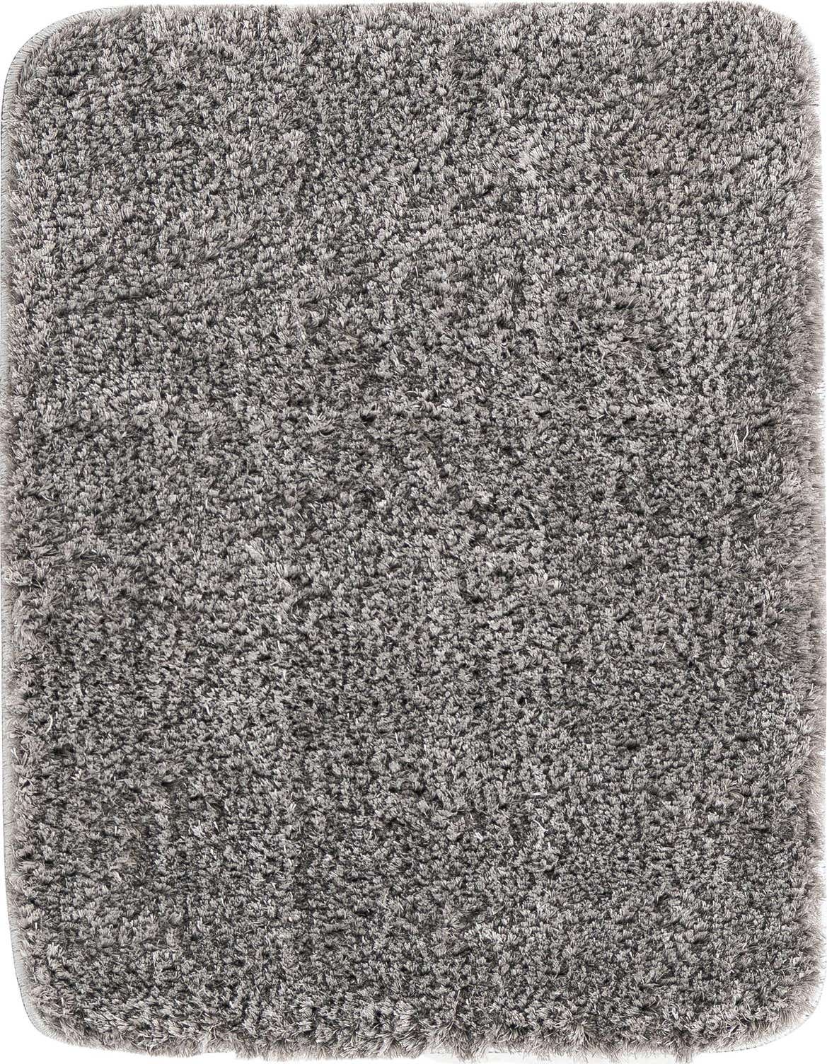 A soft, rectangular 2x3 gray shag rug with a textured pile and rounded corners, perfect for a cozy indoor space.
